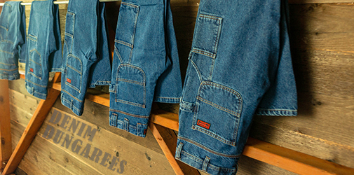 denim work dungarees