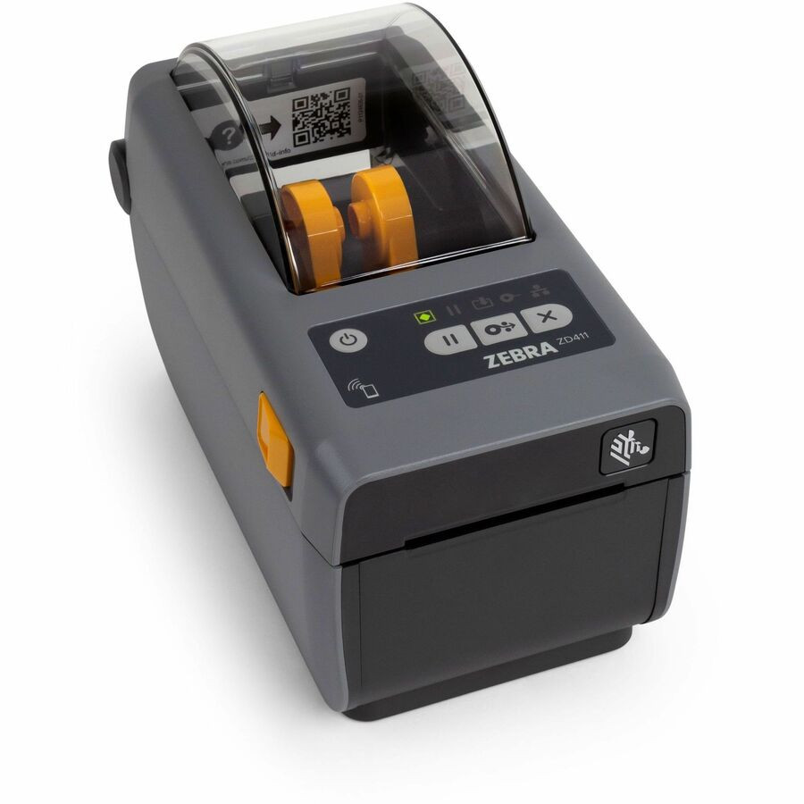 Zebra ZD411 Desktop, Retail, Hospitality, Healthcare, Government Direct Thermal Printer - Monochrome - Label/Receipt Print - Fast Ethernet - USB - USB Host - Bluetooth - Near Field Communication (NFC) - US ZD4A022-T01X01EZ