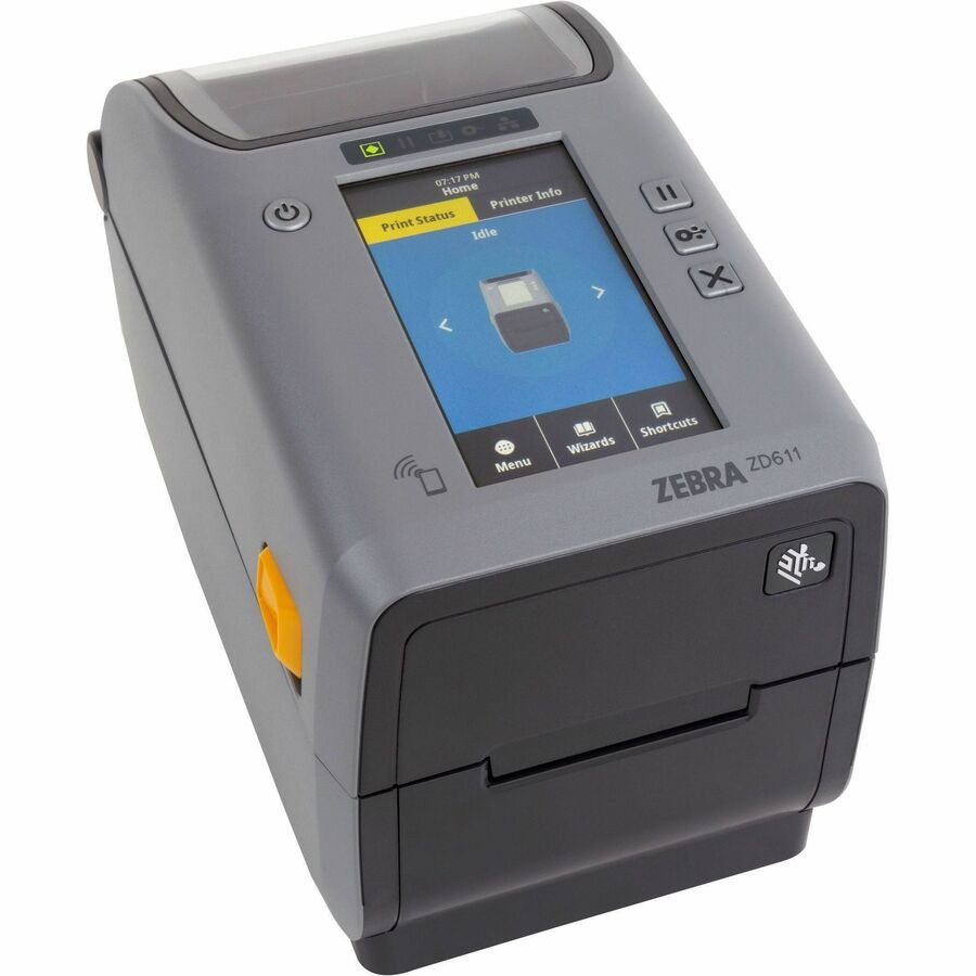 Zebra ZD611 Single Sided Desktop, Retail, Hospitality, Healthcare, Government Thermal Transfer Printer - Monochrome - Label/Receipt Print - Fast Ethernet - USB - USB Host - Bluetooth - IEEE 802.11ac Wireless LAN - Near Field Communication (NFC) - ...