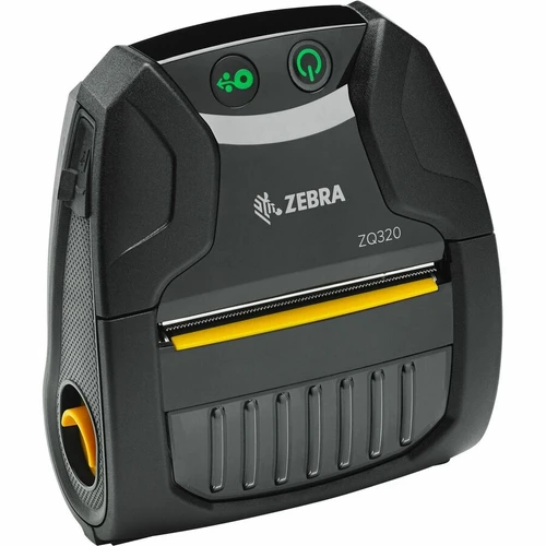 Zebra ZQ320 Mobile, Industrial, Transportation & Logistic, Government, Notice, Invoice Direct Thermal Printer - Monochrome - Label/Receipt Print - USB - USB Host - Bluetooth - Wireless LAN - Near Field Communication (NFC) - Battery Included - With...