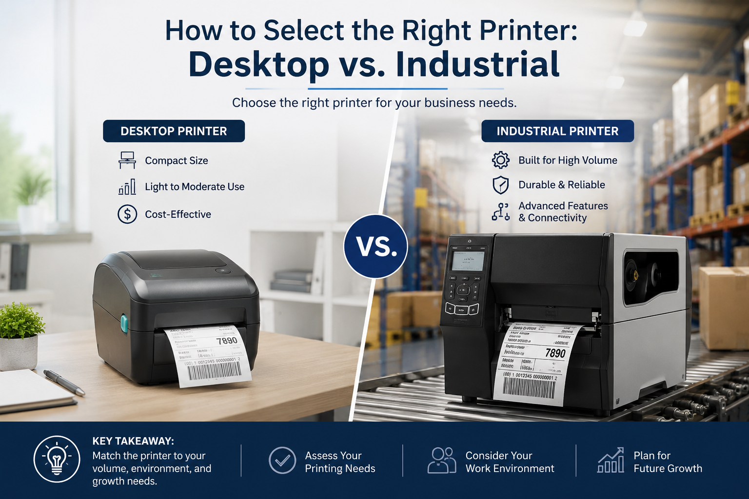 Desktop vs Industrial Printers: How to Choose