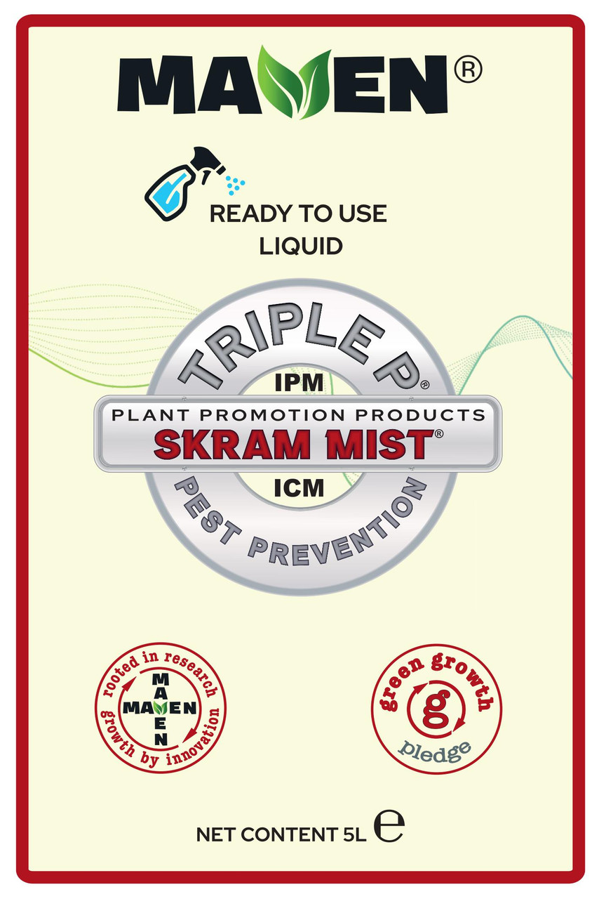 MAVEN SKRAM MIST Antifeedant Pest Controller 1 litre bottle front label