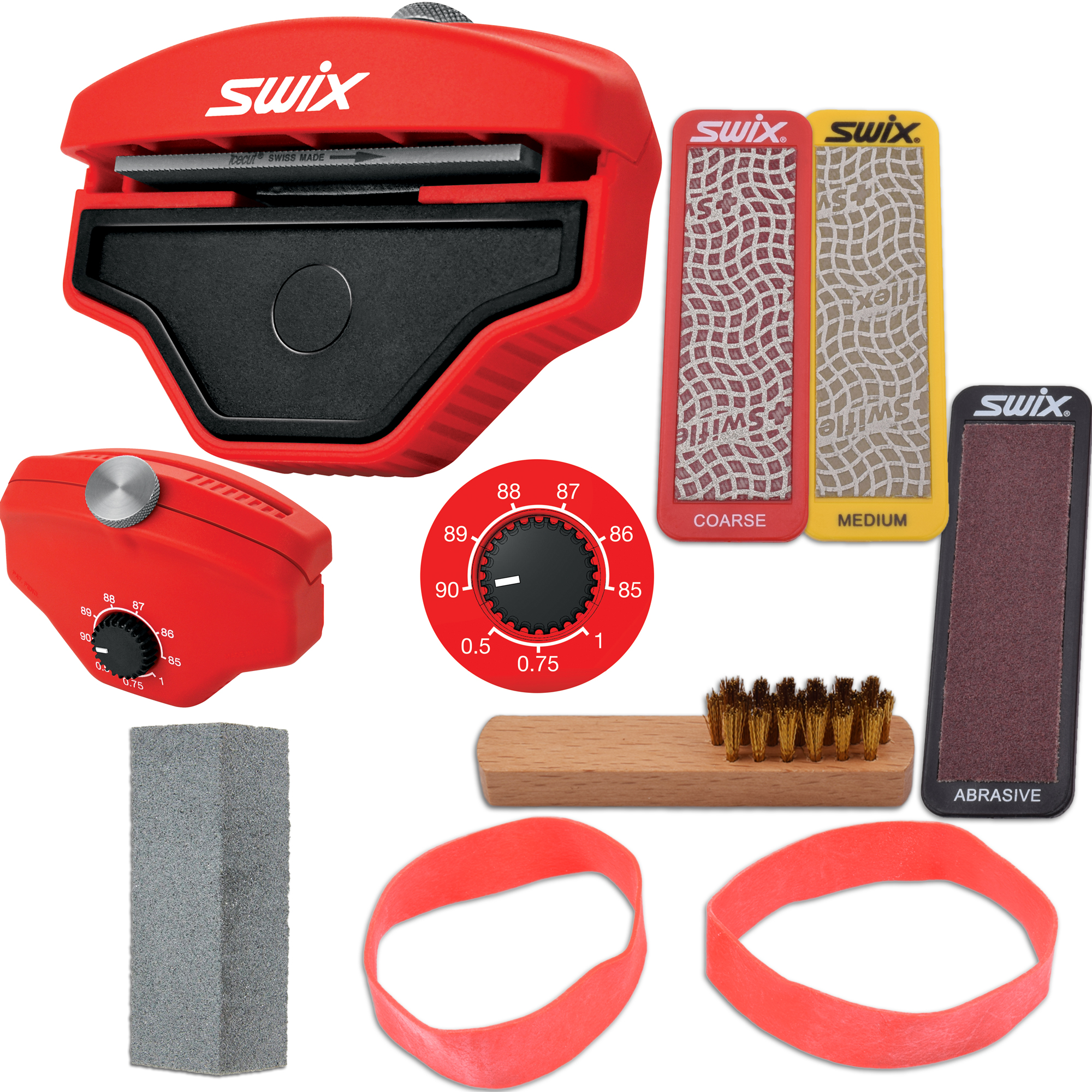 RaceWax Multi Edge Kit 80mm - Four Diamond Stones for Ski