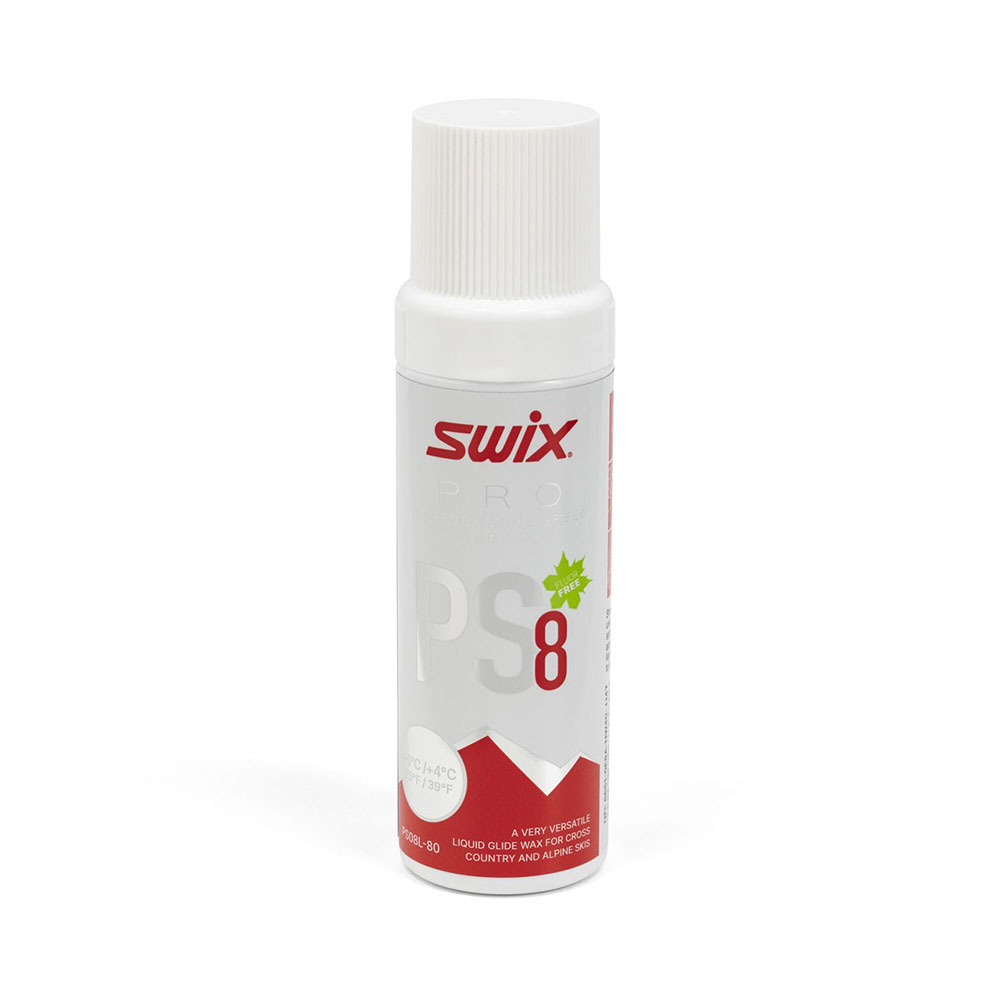 PS8 Swix Ski Snowboard Glide Liquid Red Wax 80ml - (PS08-80) - RaceWax