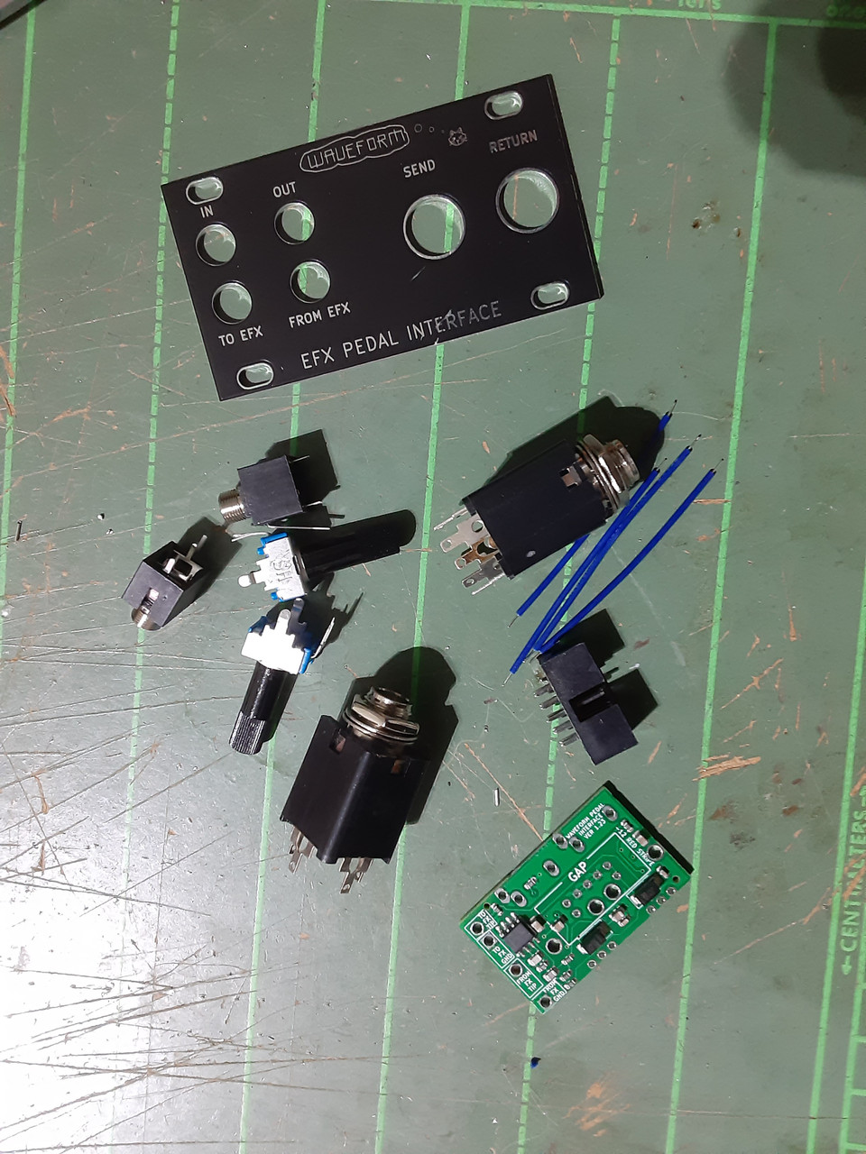 1U EFX Pedal Interface 14HP Module Waveform DIY Project - Waveform