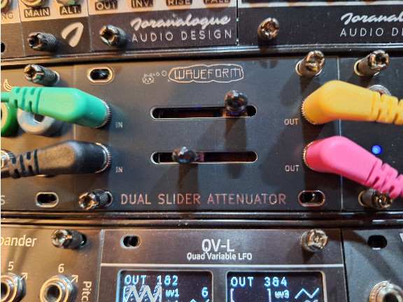 【自作passive attenuator】remote 付き 銘木天板組込❼ 1U Dual Slider Attenuator - Waveform DIY Project Passive