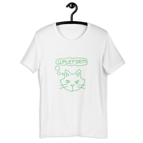 Waveform Thinking Cat Shirt