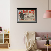 Historic Framed Print, La Route du 75 1914*1915. Roman de guerre et despionage par Paul DIvoi que publie LInformation,  17-7/8" x 21-7/8"