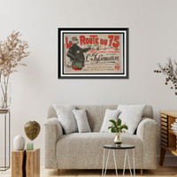 Historic Framed Print, La Route du 75 1914*1915. Roman de guerre et despionage par Paul DIvoi que publie LInformation,  17-7/8" x 21-7/8"