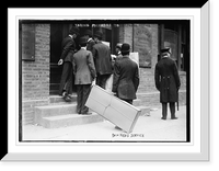 Historic Framed Print, Taking packages to Express Office,  17-7/8" x 21-7/8"