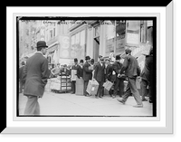 Historic Framed Print, Express strike, taking packages to express office,  17-7/8" x 21-7/8"