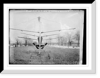 Historic Framed Print, Front view of frame of Cooley dirigible,  17-7/8" x 21-7/8"