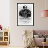 General D. Antonio Lopez De Santa-Anna, president of the Republic of Mexico, Vintage Wall Art