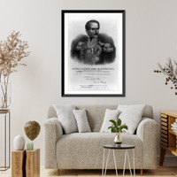General D. Antonio Lopez De Santa-Anna, president of the Republic of Mexico, Vintage Wall Art