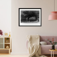 Historic Framed Print, Dick, sketched on the 6th of May, on return to camp.E.F.,  17-7/8" x 21-7/8"