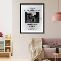 Historic Framed Print, The Little homeless one,  17-7/8" x 21-7/8"