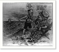 Historic Framed Print, He's too far out,  17-7/8" x 21-7/8"