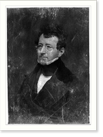 Samuel G. Goodrich, head-and-shoulders portrait, three-quarters to the left, wearing spectacles, Antique Print