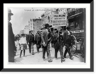 Historic Framed Print, Parade of unemployed - 2,  17-7/8" x 21-7/8"