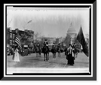 Historic Framed Print, Head of suffrage parade, Washington, D.C.,  17-7/8" x 21-7/8"