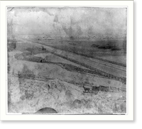 Historic Framed Print, Carson City, Nevada from King's Ca&ntilde;on, road to Wahoe,  17-7/8" x 21-7/8"