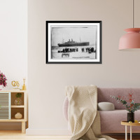 Historic Framed Print, PRINZESS IRENE ashore,  17-7/8" x 21-7/8"