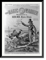 Antique Photo Print - The magic washer, manufactured by Geo (1)