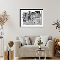 Historic Framed Print, Rock on which boy murderer stood,  17-7/8" x 21-7/8"