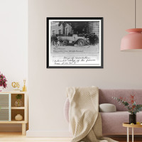 Days of revolution - automobile-sledge of the former Tsar Nikolai II, Antique Poster