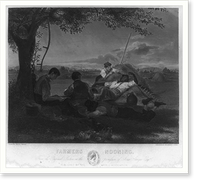 Farmers nooning, from the original picture in the possession of Iona Sturges Esqr..painted by W.S. Mount ; engraved by Alfred Jones, Antique Wall Art