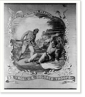 Sic semper tyrannis - 22th Regt. U.S. Colored Troops, Vintage Poster