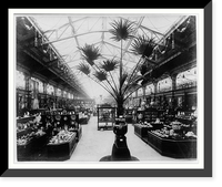 Display of porcelain in the Palace of Diverse Industries, Paris Exposition, 1889, Antique Wall Art