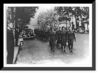 Historic Framed Print, [German women members of communications auxilliary in Paris during occupation, Aug. 1940],  17-7/8" x 21-7/8"