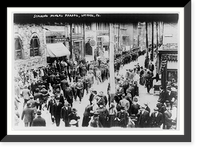 Historic Framed Print, Striking miners parade, Latrobe, Pa.,  17-7/8" x 21-7/8"