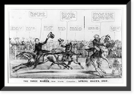 Historic Photo Print - New York City - The three mares/mayors, 1838