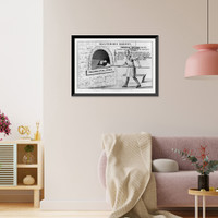 Historic Framed Print, Baltimore bakery. Thomas Ritchie & Co. from Richmond. Bakers and confectioners to his democratic,  17-7/8" x 21-7/8"