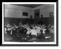Historic Framed Print, [Children in classroom],  17-7/8" x 21-7/8"
