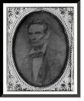 Historic Framed Print, [Abraham Lincoln, half-length portrait, facing left],  17-7/8" x 21-7/8"