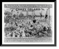 Historic Framed Print, The Barnum & Bailey Greatest Show on Earth. The Great Coney Island Water Carnival...log-rollers and others,  17-7/8" x 21-7/8"