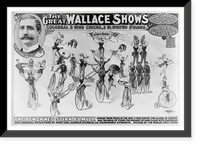 The Great Wallace shows : colossal 3 ring circus, 2 elevated stages Classic, Vintage Wall Art