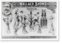 The Great Wallace shows : colossal 3 ring circus, 2 elevated stages Classic, Vintage Wall Art