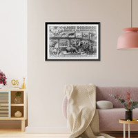 The John Robinson Largest, Most Complete Menagerie on Earth, Vintage Print