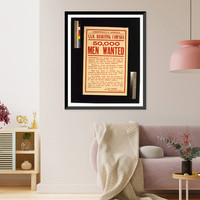 50000 men wanted, Vintage Print