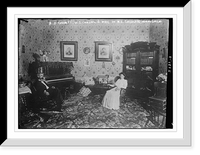 Historic Framed Print, A.B. Garrett, U.S. Consul, and wife in U.S. Consulate, Nuevo Laredo,  17-7/8" x 21-7/8"