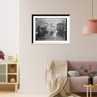 Historic Framed Print, A.B. Garrett, U.S. Consul, and wife in U.S. Consulate, Nuevo Laredo,  17-7/8" x 21-7/8"