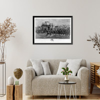 Historic Framed Print, Le revue 1810.Fran&ccedil;ois Flameng.,  17-7/8" x 21-7/8"