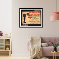 69eme Bataillon. Nos gloires passees et futures Classic, Antique Poster