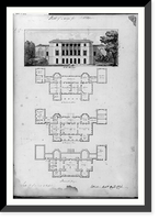Houses and a church (Buildings Erected or Proposed to be Built in Virginia"). Mill Hill - south elevation and floor plans", Historic Reproduction