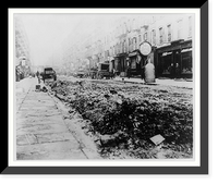 Garbage in the streets, East Fifth Street, N.Y.C. tenement area, Historic Print