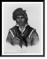 Historic Framed Print, Nea-math-la, a Seminole chief,  17-7/8" x 21-7/8"